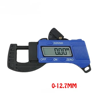 0-12.7 mm 0,01 mm plástico digital medidor de espessura de testador de medidor de medição do medidor de ferramentas frete grátis