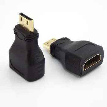 1/2pcs 5pcs Mini compatíveis com HDMI, Conversor Macho Padrão De Cabo de Extensão do Adaptador Fêmea para Macho Conversor Gold-Plated 1080p