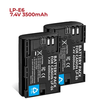 1-5Pack de LP-E6,LP-E6N Substituição de Baterias Compatível com o CA R/5D Mark IV/5D Mark II E Câmeras BG-E14 BG-E13 BG-E11Grips