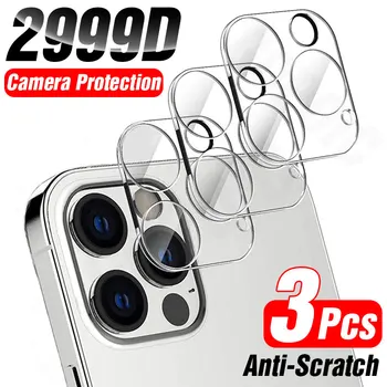 3Pcs toda a Capa de Lente da Câmera Protetor de iPhone de 12 Pro Max Mini Vidro Temperado Para iPhone 11 Pro Max XR Xs Câmara Protetor