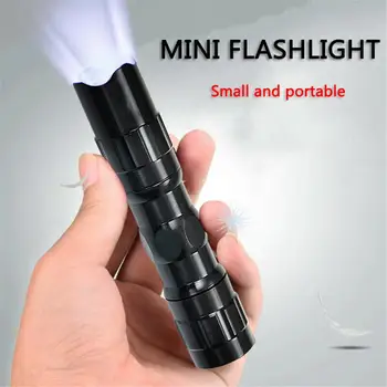 3W LED Mini Lanterna elétrica de Alumínio Liga de Pequeno Portátil Alimentado por Bateria Lanternas para o Interior para o Exterior Acampamento de Emergência Exterior