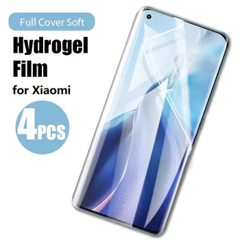 4PCS de Hidrogel Filme para Xiaomi Mi 11 10 Ultra Lite Pro 5G Protetor de Tela Para o Xiaomi Mi Nota 10 Lite Pro Filme