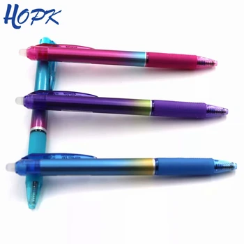 4Pcs/set arco-íris cor de caneta Apagável 0,5 mm Azul/Preto de tinta de Imprensa Caneta Esferográfica para a Escola de material de Escritório artigos de Papelaria