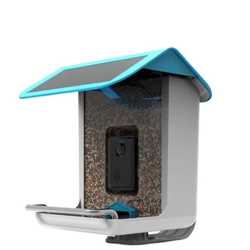 A vida selvagem wi-Fi Câmera AI Reconhecer Espécies de Aves Inteligentes Alimentador do Pássaro para o Jardim Exterior com Painel Solar