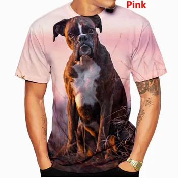 Animal 3D T-shirt de Verão, Homens, Mulheres, Moda Casual Manga Curta Roupas de Cachorro de Estimação Impressão Gráfica Menino Menina de grandes dimensões T-Shirt
