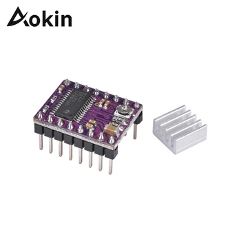 Aokin 5pcs Impressora 3D Acessórios StepStick DRV8825 Driver de Motor de Passo Com Dissipador de calor do PWB de 4 camadas Roxo Driver de Placa de Placa de