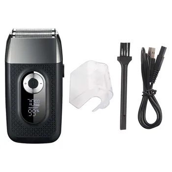 Barbeador elétrico Profissional Aparador de Barba Barbear Portátil, Mini-máquina de Barbear Alternado de Barbear de Carga USB para Homens