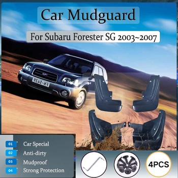 Carro de Lama Guardas Para Subaru Forester SG 2003 2004 2005 2006 2007 Anticongelante para-lamas Fender Mudflaps de Compressão de Acessórios Auto