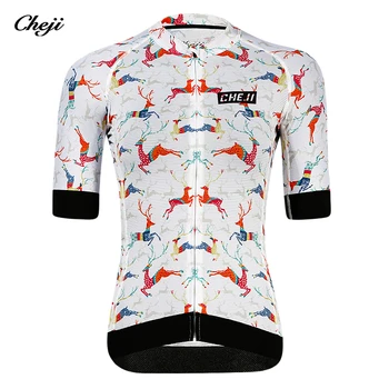 Cheji Ciclismo Jersey 2023 Mulheres short sleeve top de secagem rápida respirável de alta qualidade personalizado