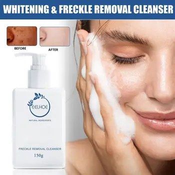Clareamento Facial Cleanser Esfoliar Remover o Melasma Manchas Escuras Melhorar Maçante de Limpeza Suave Hidratante Iluminar Cuidados com a Pele 150g