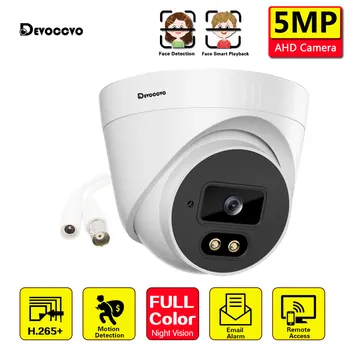 Câmera de 5MP com Fio do CCTV câmeras de Segurança Analógica Fora Rua Impermeável AHD de Cúpula de Câmera de Vigilância de Vídeo BNC XMEYE wi-Fi Vista