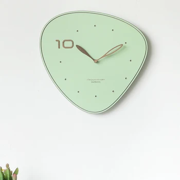 Design Criativo Relógio De Parede Madeira Quarto Silencioso Família Mecanismo Do Relógio De Parede Lindo Relógio De Presente Horloge Murale A Decoração Home W
