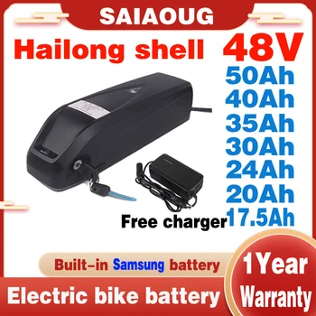 Hailong Elétrico da Bateria da Bicicleta de 48v 20ah de 17,5 ah 24ah 30ah 40ah 50ah Bafang 500w 1000W e 2000W E Bicicleta Accu 13s5p Bateria de Iões de Lítio