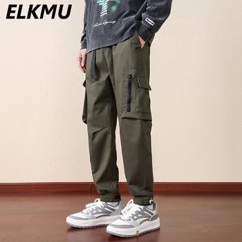 Homens Streetwear Corredores coreano Moda Calças Cargo Harajuku Hip Hop Calça Casual Solta Calças de Uniformes profissionais