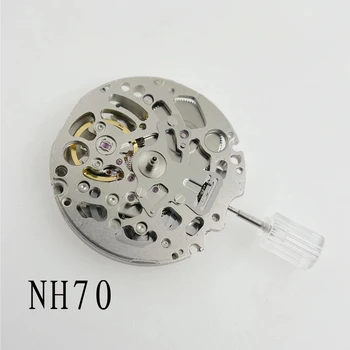 Japão NH70/NH70A oco relógio automático de movimento de peças novas originais movimento mecânico automático NH70 movimento