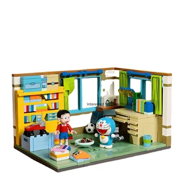 Keeppley tendência de blocos de construção de brinquedo pequenas partículas de montagem Doraemon artesanais presente de aniversário Da Xiong quarto de amigos