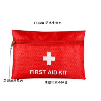 Kit de primeiros Socorros Impermeável Mini Exterior Viajar de Carro caixa de primeiros socorros Médicos Pequenos Caixa de Emergência kit de Sobrevivência do Agregado familiar Saco de Armazenamento