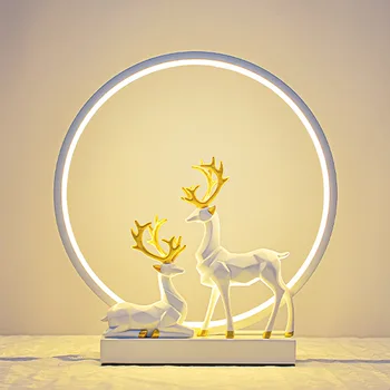 LED, Lâmpada da Tabela do Quarto Nórdicos Circular de Mesa de Luz de Sala-de-Cabeceira Redonda Leitura de Arte Atmophere Decoração Dimmable