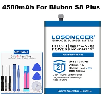 LOSONCOER Para Bluboo S8 Mais Bateria Para Bluboo S8 Mais S8Plus S8+ 6.0