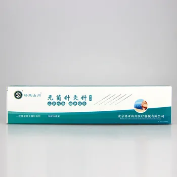 Luoya Shanchuan agulhas de acupuntura Descartável toldo agulhas de 4 polegadas (5 cm de comprimento agulhas de acupuntura 100pcs/pack
