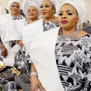 Moda Sequência Africana Tecido De Renda 2023 Alta Qualidade Francesa, Tule Material Do Laço Nigeriano Casamento Tecidos De Luxo