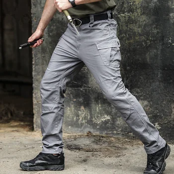 O Exército De Fãs De Treinamento Tático De Combate Calças Macacão Homens A Caça Exterior Escalada Caminhadas Elástico De Algodão Wearproof Calças Compridas