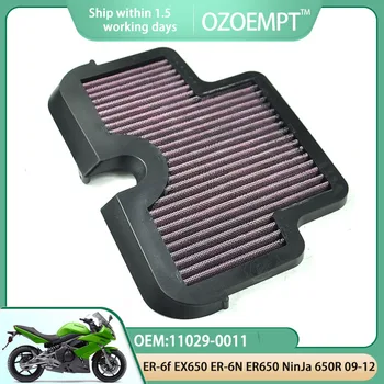 OZOEMPT Motocicleta Filtro de Ar de Aplicar a ER-6f EX650 09-12 ER-6n ER650 09-12 Ninja 650R 11-12 OEM:11029-0011