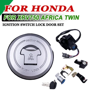 Para a Honda, XRV750 XRV 750 Africa Twin 1993-2000 Acessórios de Gás Combustível Cap Lgnition Interruptor do Assento de Bloqueio com Chave Kit 35100-MY1-007