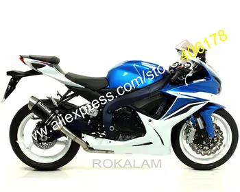 Para Suzuki Capuz GSXR600/750 11 12 15 16 K11 GSX-R600 GSX-R750 2011-2019 Azul Branco Moto Carenagem (Kit de moldagem por Injeção)