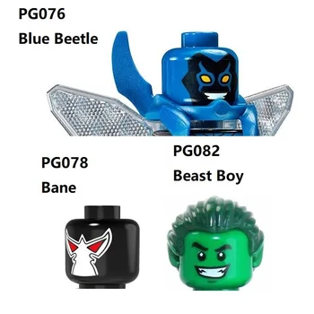 PG8018 Super-Herói Besouro Azul Besta Menino Garfield Mark Logan Bane a Construção de Pequenos Blocos de Mini-Figura de Ação