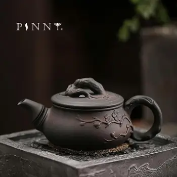 PINNY 170 ml de Roxo Cerâmica Flor de Ameixa Bule de Cerâmica Kung Fu Serviço de Chá Retro Chinês Tradicional Copos