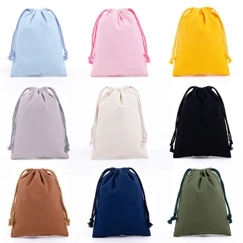 Saco de cordão de Algodão Shopping bolsa de Ombro Eco-Friendly Sacola dobrável Portátil Bolsas dobrável sacolas de Lona sacos para Armazenamento