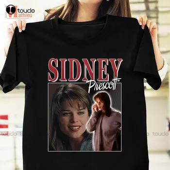 Sidney Prescott T-Shirt Gritar Filme Camisa de Sidney Prescott Camisa Para os Fãs Homens de Treino Camisa Xs-5Xl Presente de Natal Impresso Tee