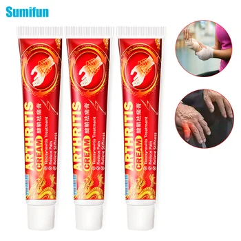 Sumifun 3pcs Artrite Pomada de Tratamento de Pulso Protetor de Dedo Polegar Alívio da Dor no Tendão de Bainha Tenossinovite Creme de Massagem Polegar