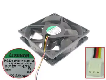 SUNON PSD1212PTB2-A (2).B3626.F.GN DC 12V 4,7 W 120x120x25mm 3 fios Servidor Ventilador de Refrigeração