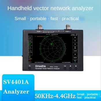 SV4401A 50Khz-4.4 Ghz Analisador de Rede Vetorial Ecrã Táctil de 7 Polegadas Antena Analisador de