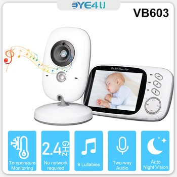 VB603 Monitor do Bebê com Câmera sem Fio de 2,4 GHz Mãe de Crianças de Vigilância de Vídeo Cam de Monitoramento de Temperatura de Audio em Dois sentidos do Bebê Item