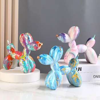 Venda Quente Balão Cão De Decoração, Artesanato De Resina Nordic Light Luxo Criativo Casa Avançado Suave Decoração