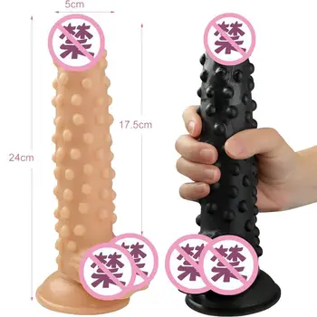 Vibrador de partículas vibrador vibrador para as mulheres com espessura de orgasmo, conforto masturbador para as mulheres, grande, grossa espinhosa ventosa
