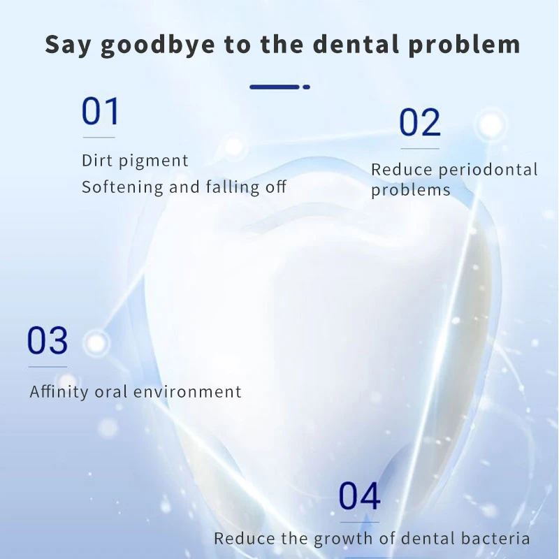 2023 Novo Reparação Rápida de Cavidades de Cárie Remoção da Placa Manchas de Decaimento de Clareamento Amarelecimento Reparar Dentes Branqueamento de Dentes 100g