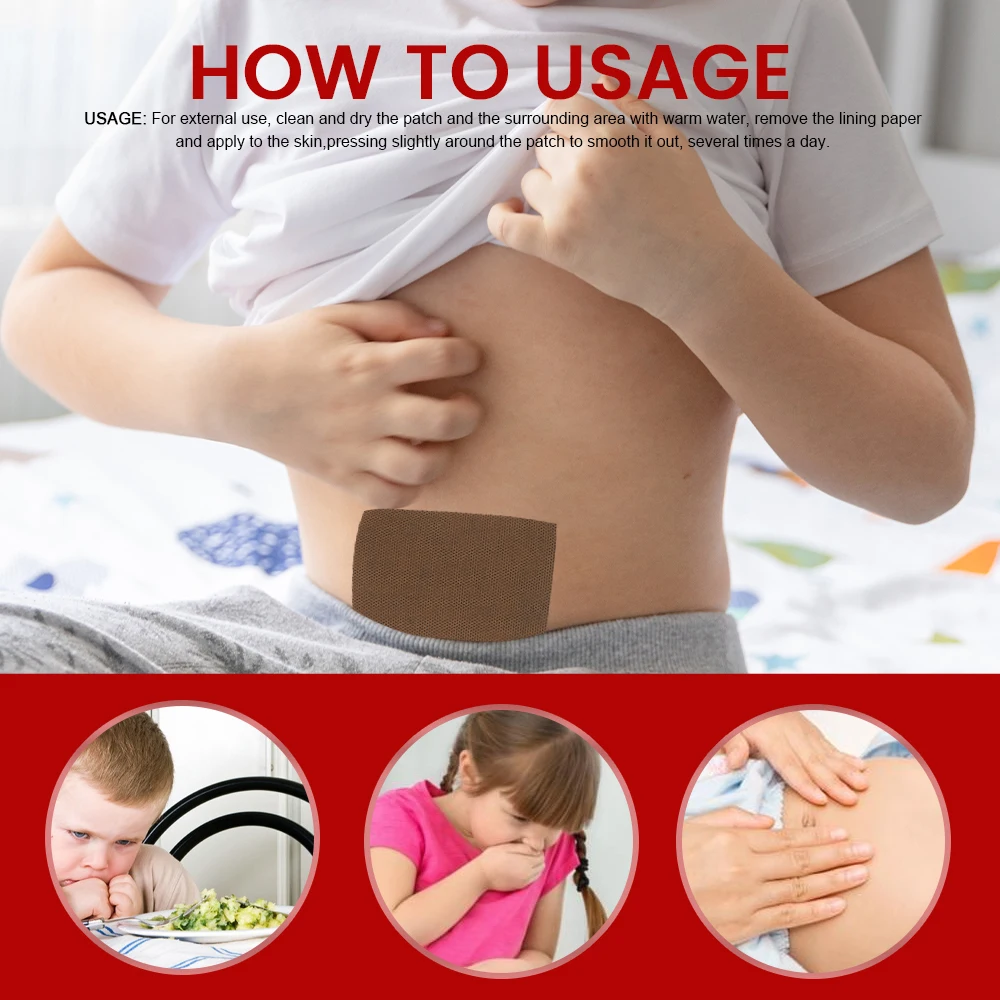 6/12/30Pcs Sumifun Digestivo Patch de Ervas Umbigo Adesivo Tratar a Gastrite Gastroenterite, Diarréia, Flatulência Indigestão de Gesso