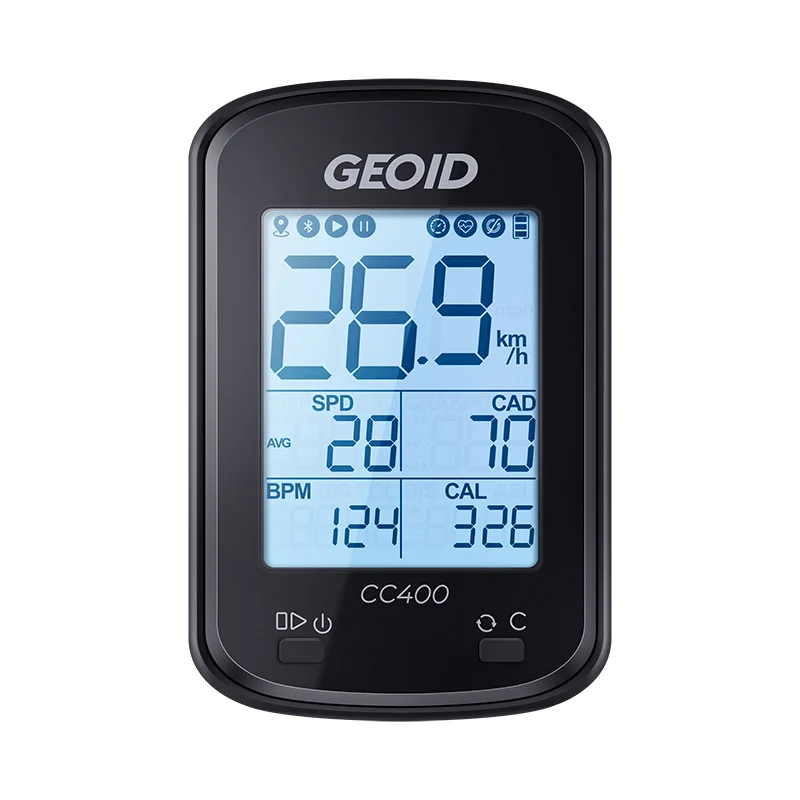 Geóide CC300 CC400 G de Bicicleta GPS Cycyling Computador Impermeável IPX7 Bluetooth 4.0 luz de fundo do Velocímetro