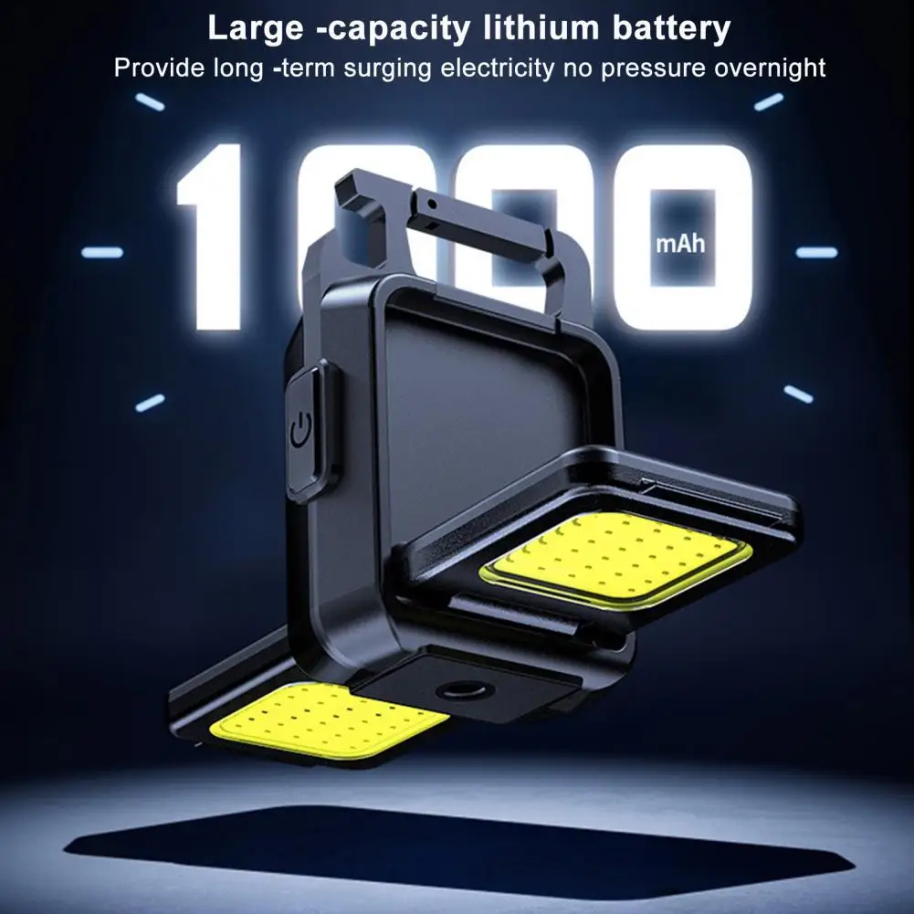 Luz do Keychain Versátil Recarregáveis Levou Lanterna elétrica do Keychain com Abridor de Garrafa Magnética Base Ideal para Atividades ao ar livre