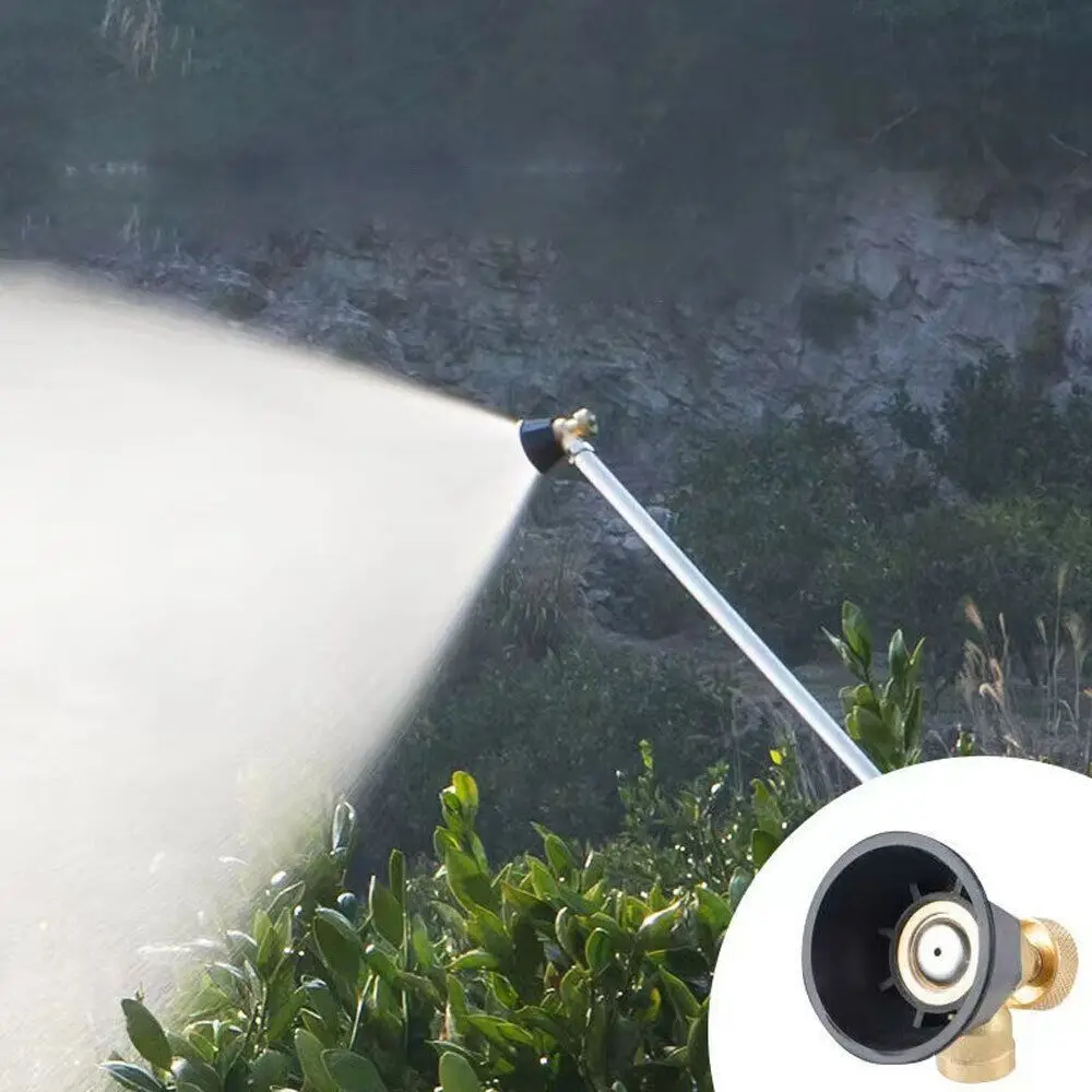 Bico De Alta Pressão Black Turbilhão De Regulação De Potência De Spray De Ar De Atomização Vórtice De Vento Prova De Pesticidas Bico