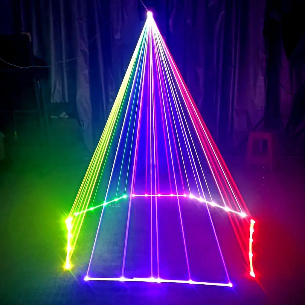 3W 5W RGB Fullcolor DPSS Luzes de Laser da Animação de Digitalização DMX Feixe de Disco de Natal DJ Show Festa de Mostrar a Decoração Projector de Iluminação de Palco