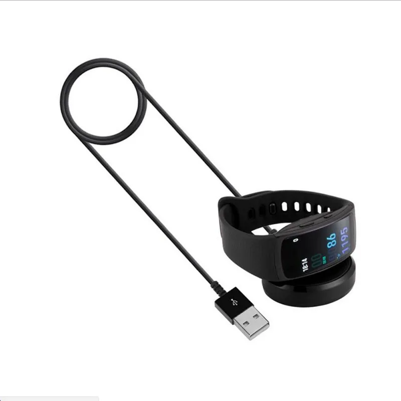 USB Adaptador de Carregador Para Samsung Galaxy Engrenagem de Ajuste 2 R360 / Fit2 Pro R365 Inteligente Bracelete Pulseira de Cabo de Carregamento Dock Cabo Stand